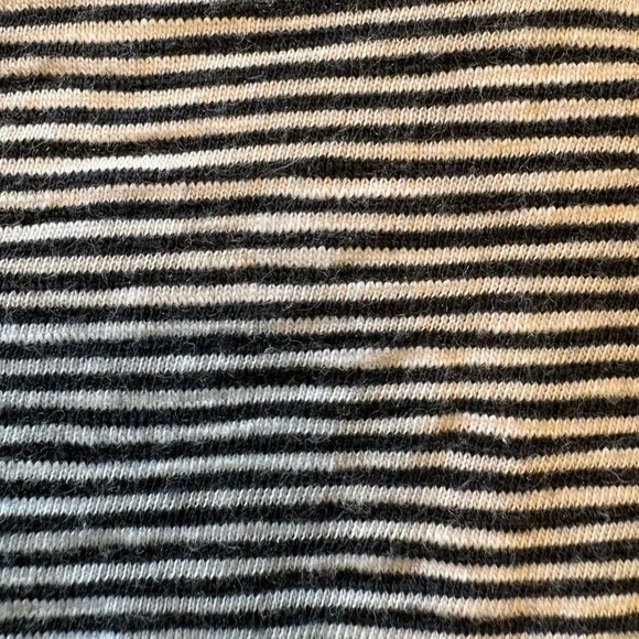 Talbots Navy/White Striped Jersey Fabric Dress XL - Picture 7 of 7